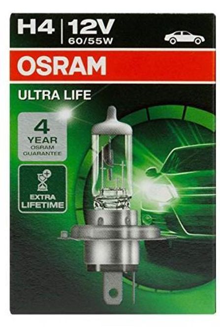Hovedbilde Osram H4 60/55W 12V P43T ULTRA LIFE