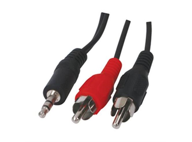 Hovedbilde Connects2 Mini-jack til RCA adapter 3,6m 3,5 mm stereo