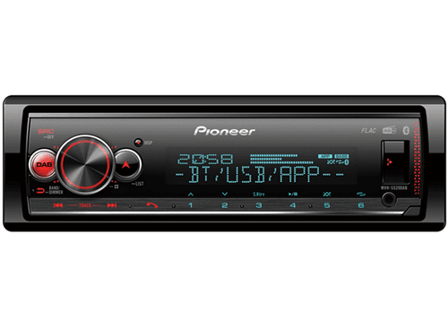 Pioneer MVH-S520DAB 1-DIN bilradio med DAB+, Bluetooth og USB