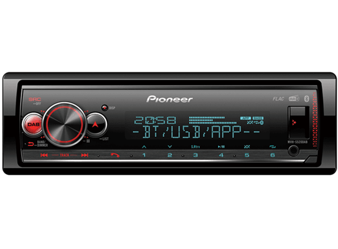 Hovedbilde Pioneer MVH-S520DAB 1-DIN bilradio med DAB+, Bluetooth og USB