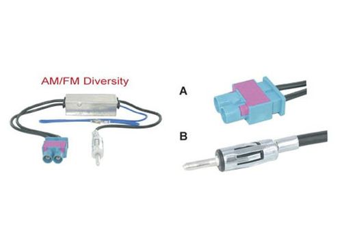 Connects2 CT27AA56 Antenneadapter 2 x Fakra til DIN med Phantom-strøm