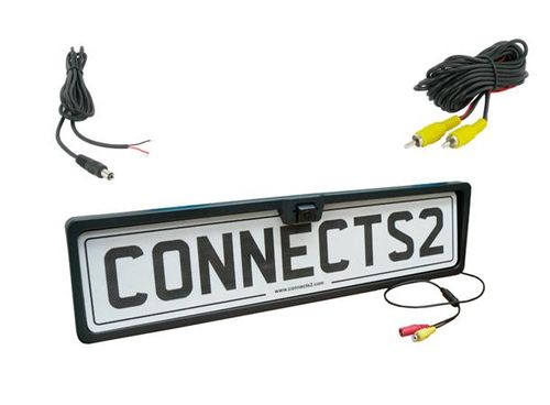 Connects2 skiltplate med ryggekamera PAL m/LED lamper