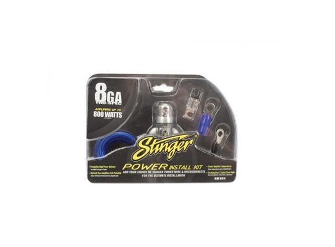 Hovedbilde Stinger SK181 8ga installasjons kit 70A Sikring/holder 5m remote