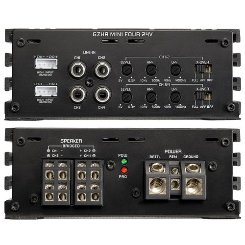 Ground Zero GZHA Mini FOUR 24V - 4 kanaler klasse D