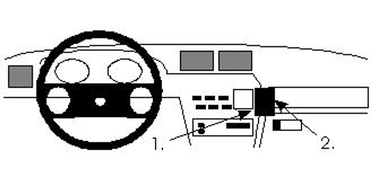 Brodit ProClip 851989 Opel Vectra A, Calibra Vinklet