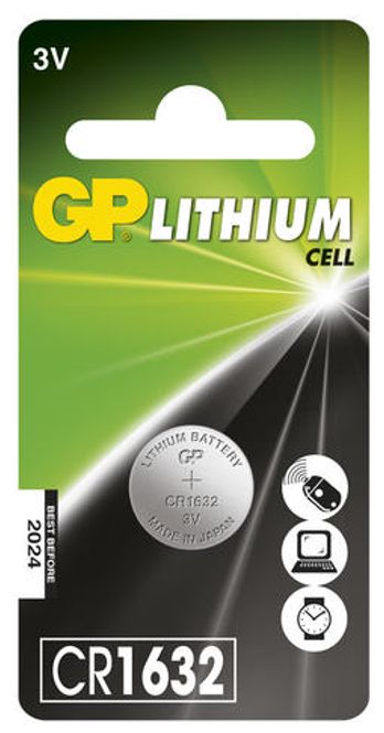 Hovedbilde GP Lithium batteri CR1632 1-pk