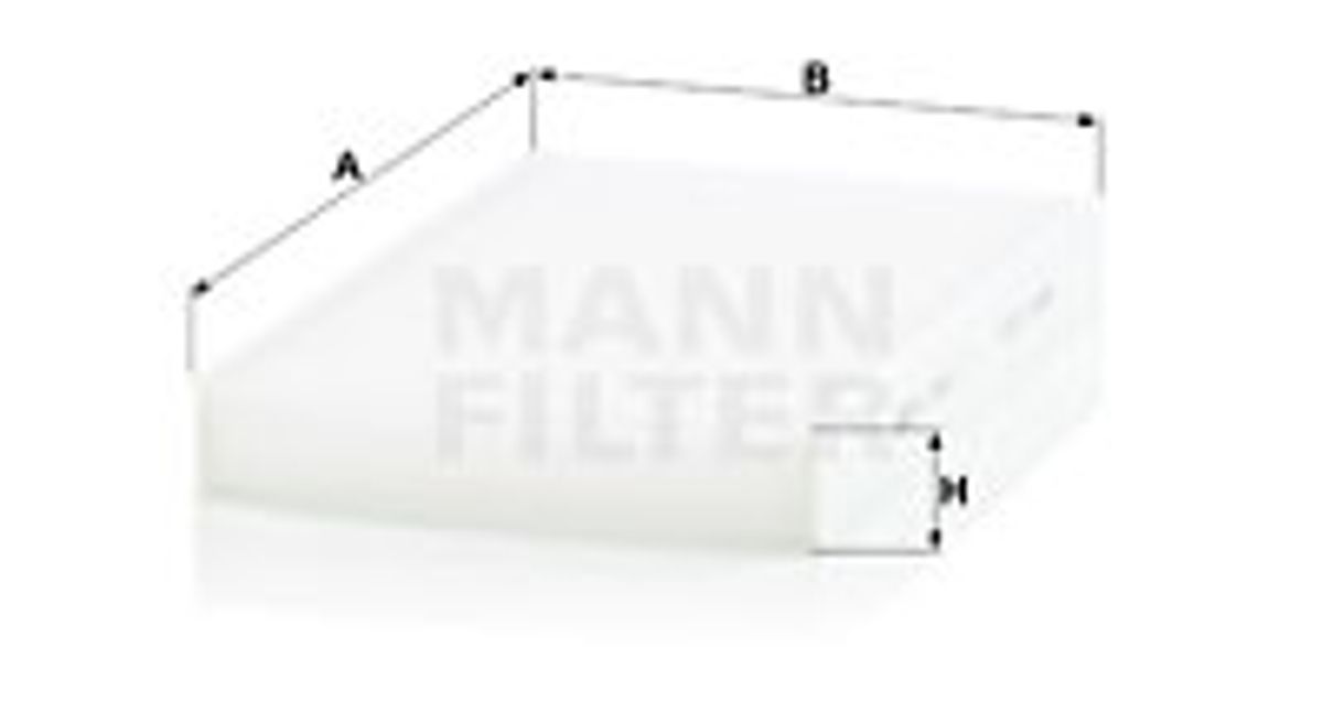 MANN Kupefilter, pollenfilter CU2940