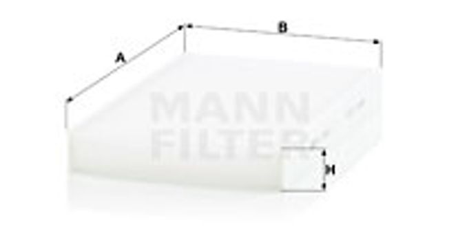 Hovedbilde MANN Kupefilter, pollenfilter CU2940