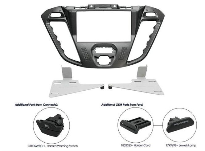 Hovedbilde Connects2 CT23FD40 Premium 2-DIN ramme Ford Transit Custom (2013 - 2018) 