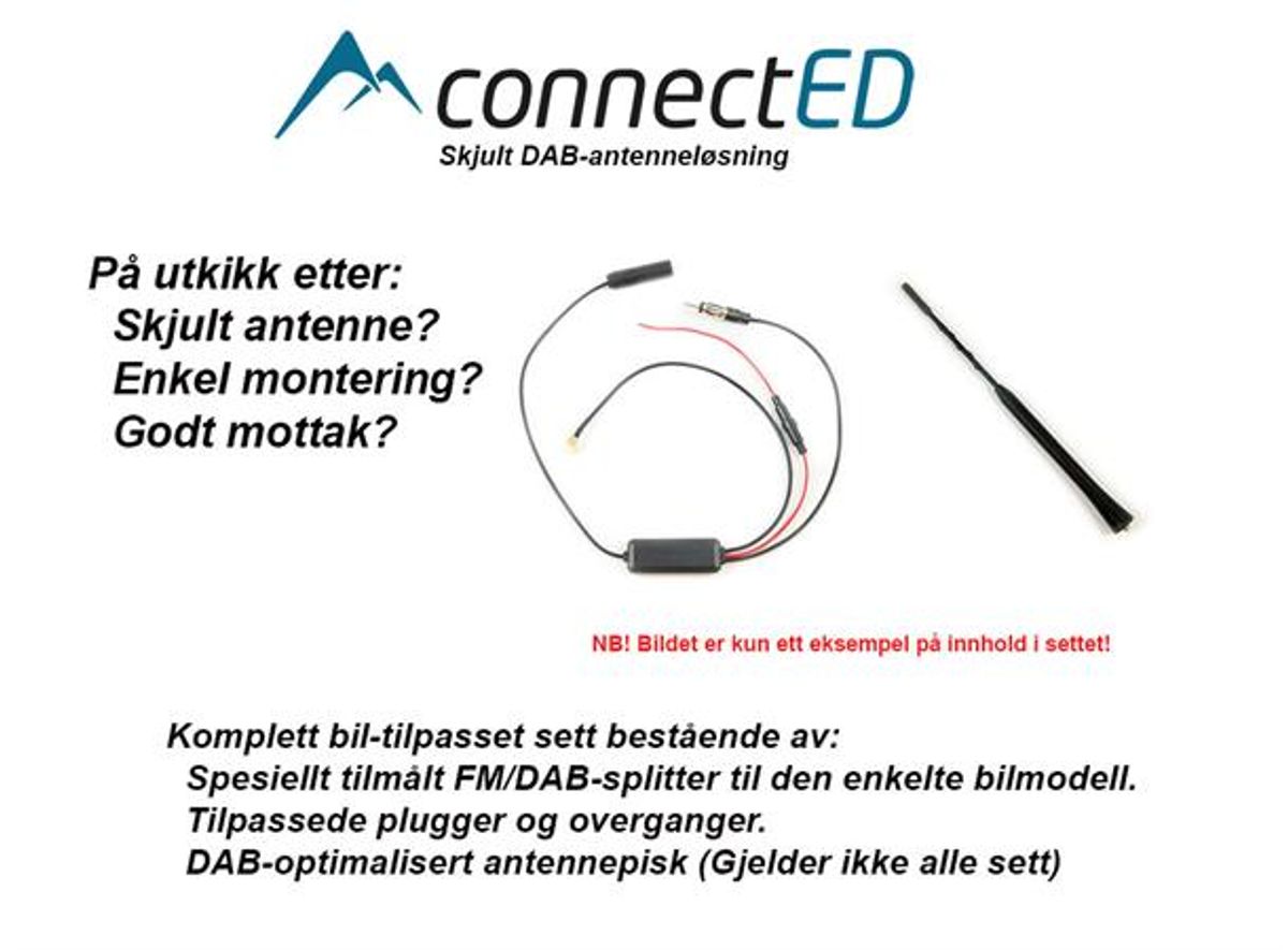 ConnectED EDAU4001 skjult DAB-antenne Audi A1 (2010–2018) Concert/Symphony