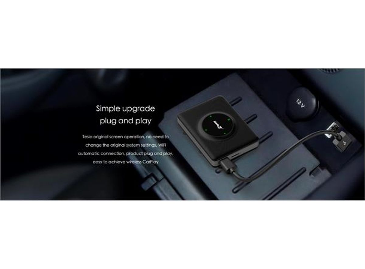 ConnectED Trådløst Apple Carplay adapter Tesla