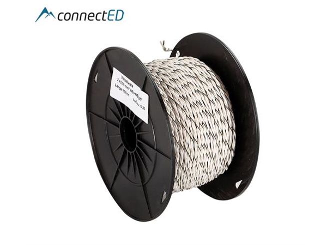 Hovedbilde ConnectED Høyttalerkabel 2 x 0,75mm² hvit (lm)