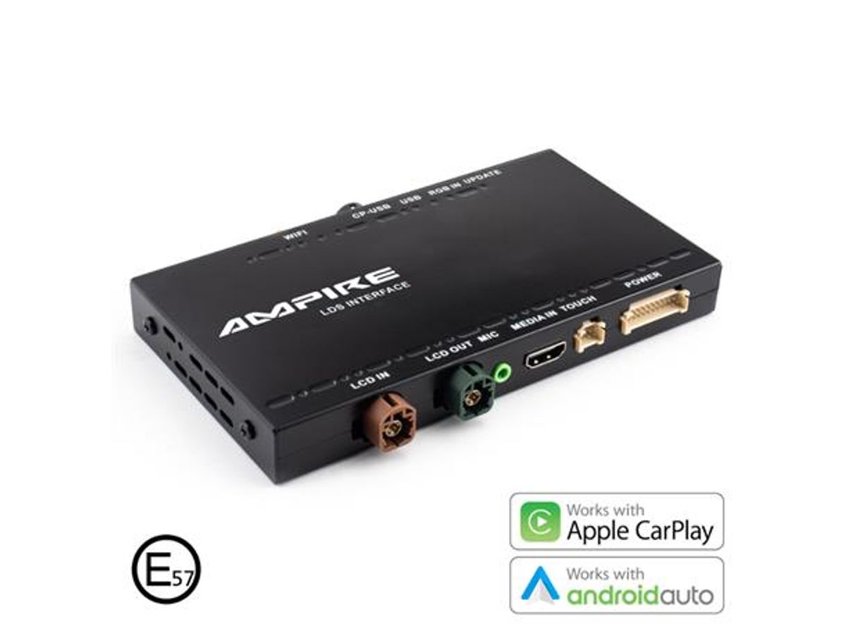 Ampire LDS-VWT80-CP trådløs Apple CarPlay / Android Auto Volkswagen Touareg 2010–2018
