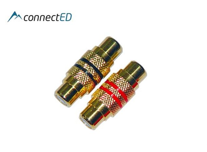 Hovedbilde ConnectED Premium RCA/Phono skjøter (Hun/Hun)