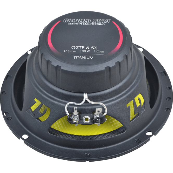 Hovedbilde Ground Zero GZTF 6.5X Titanium 6,5” coaxialhøyttalere 90W RMS 3 ohm
