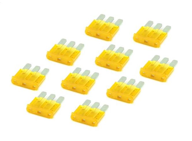 Hovedbilde InCarTec 20A Micro 3 sikringer (10 x)