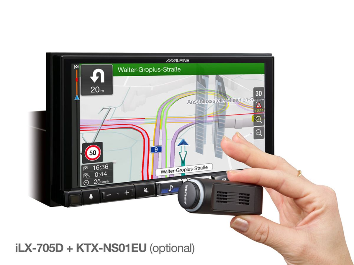 Alpine iLX-705D multimediastasjon 7