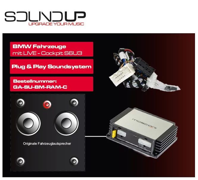 Hovedbilde Gladen SoundUP BMW GA-SU-BM-RAM-C Plug & Play oppgradering