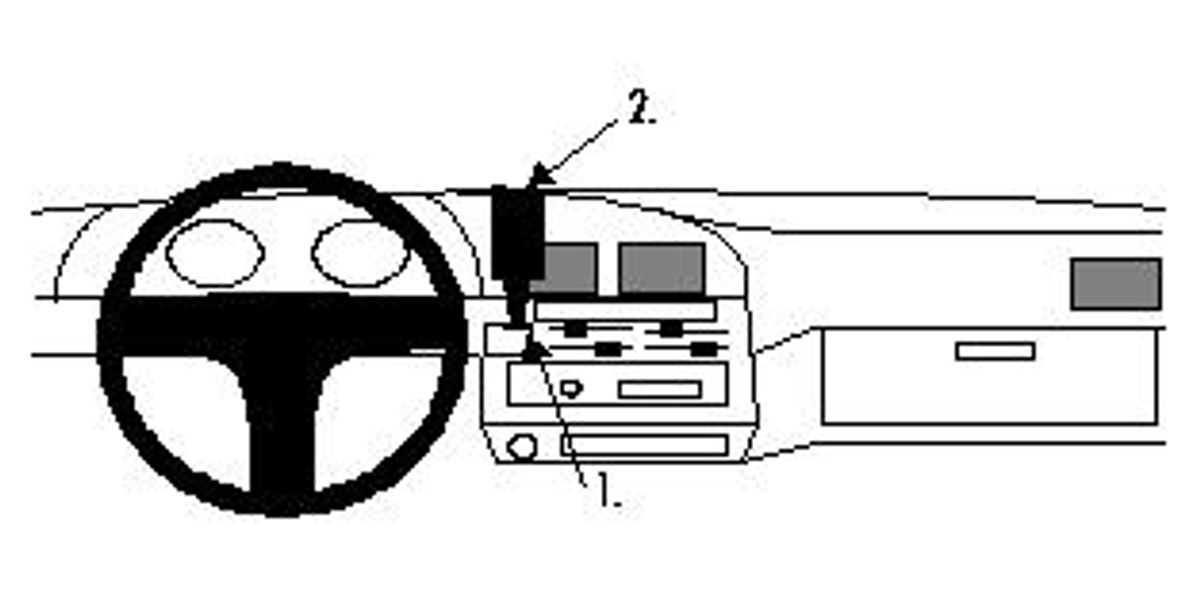 Brodit ProClip 852482 Toyota Hilux 1990-1997 Senter