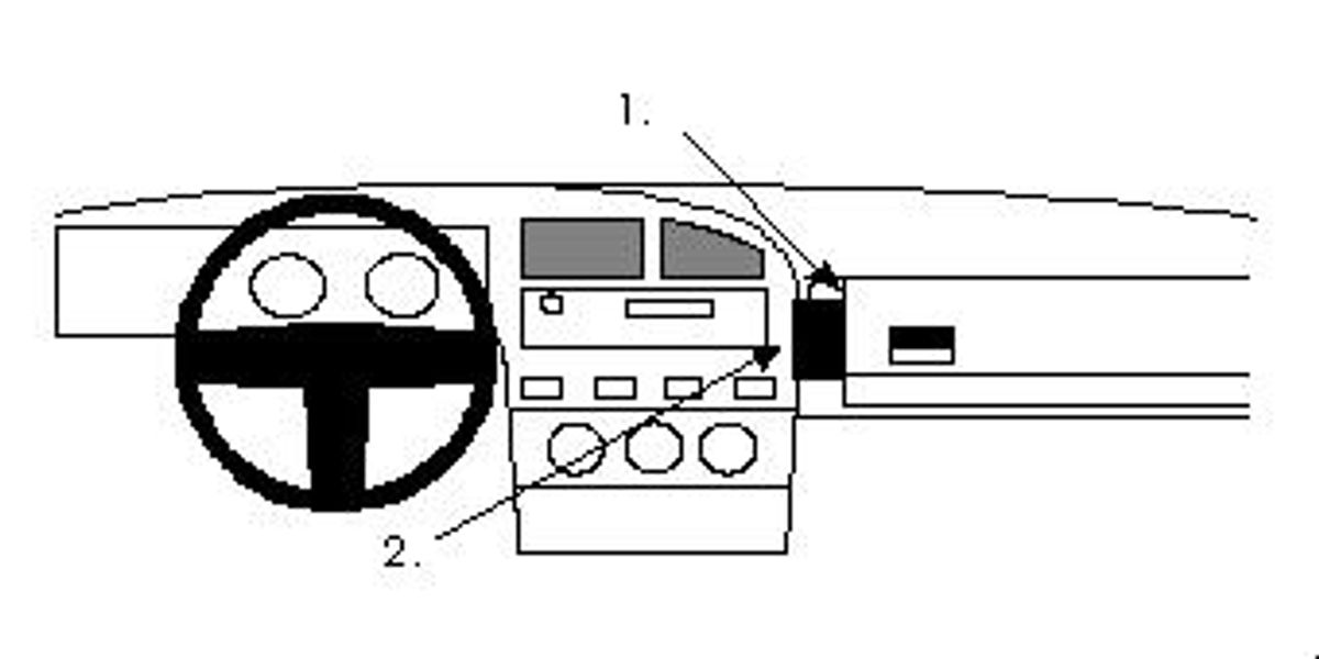 Brodit ProClip 851903 VW Passat, Corrado 1989-1993 Vinklet