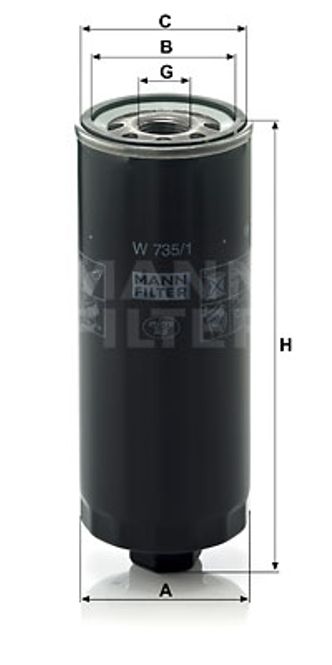 Hovedbilde MANN-Filters Oljefilter Audi W735/1