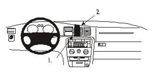 Brodit ProClip 852226 Opel Vectra B 1997-2001 Senter