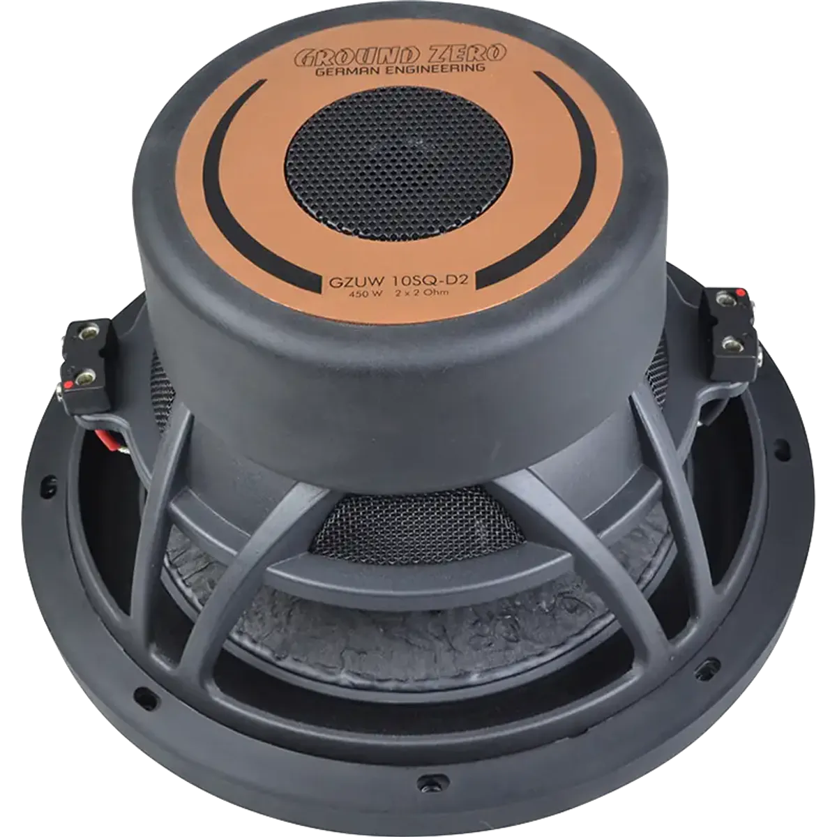 Ground Zero GZUW 10SQ-D2 10” Uranium Subwoofer 2x2 Ohm 450W RMS
