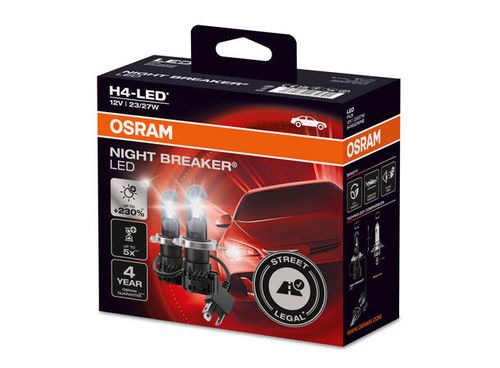 Osram 64193DWNB Night Breaker H4 LED 2pk Godkjent