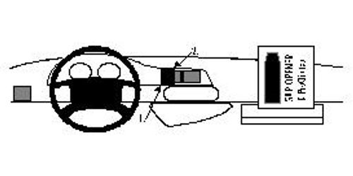 Brodit ProClip 852337 Citroen Jumpy, Peugeot Expert, Fiat Scudo Senter