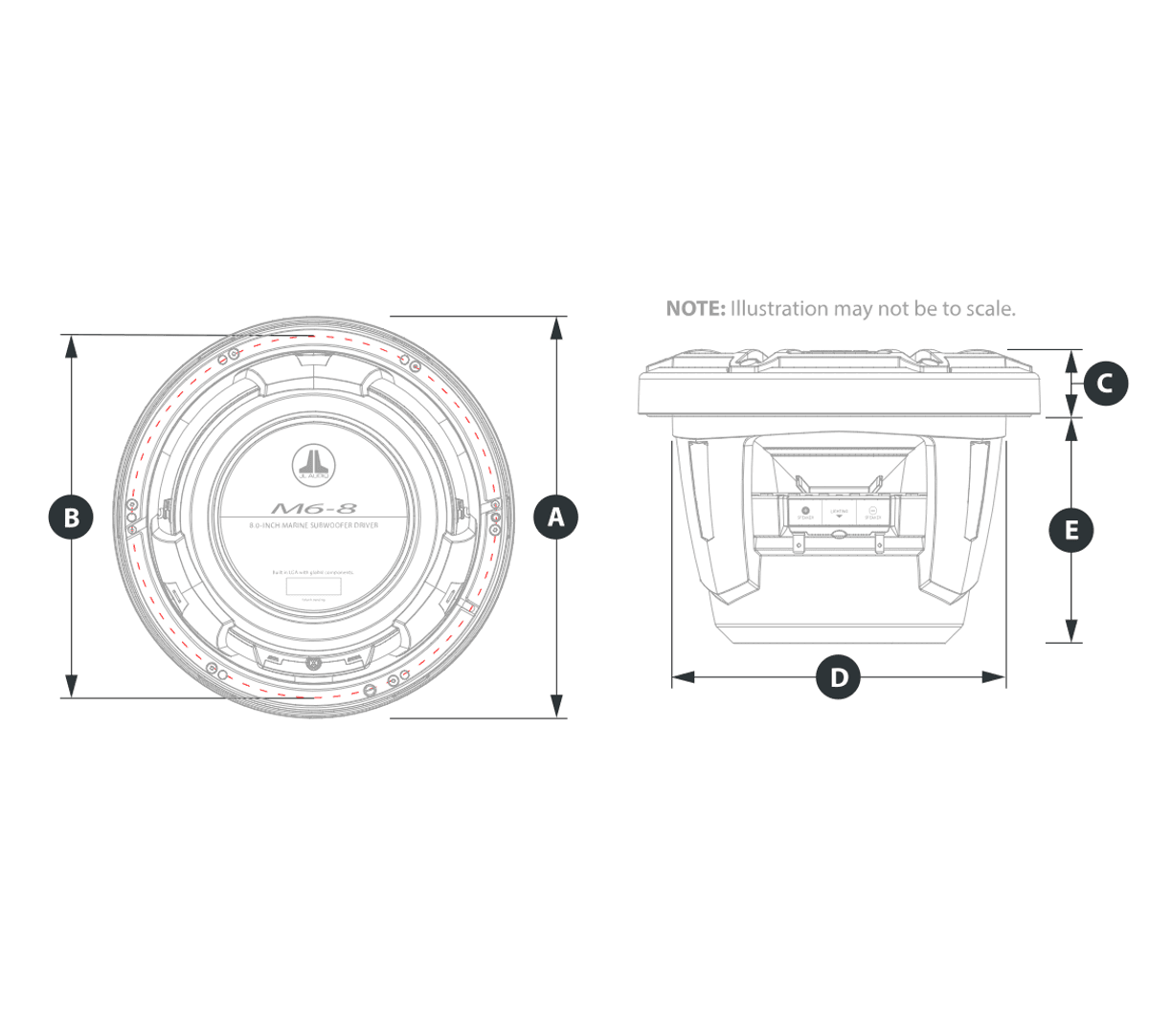 JL Audio M6-8IB-S-GwGw-I-4 8