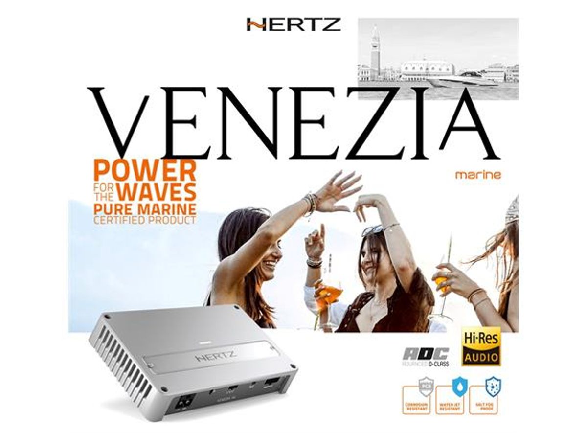 Hertz VENEZIA V5 5-kanals marine forsterker 1660W RMS 2ohm