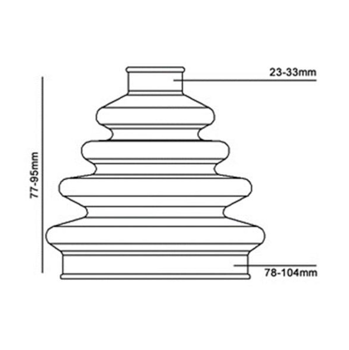 Duraboot DBC100 Drivakselmansjett