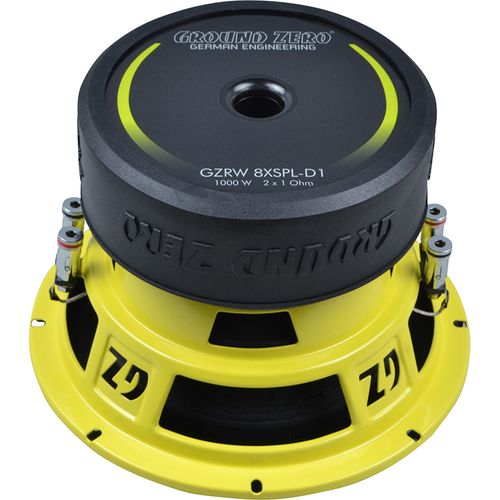 Ground Zero GZRW 8XSPL-D1 8” Radioactive Subwoofer 2x1 Ohm 500W RMS