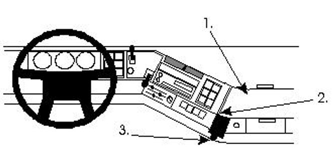 Hovedbilde Brodit ProClip 852077 Volvo FH, NH, FM 1994-2001 Vinklet