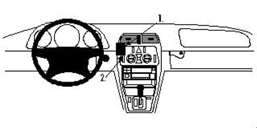 Brodit ProClip 852497 Mercedes CLK 1996-2001 Senter