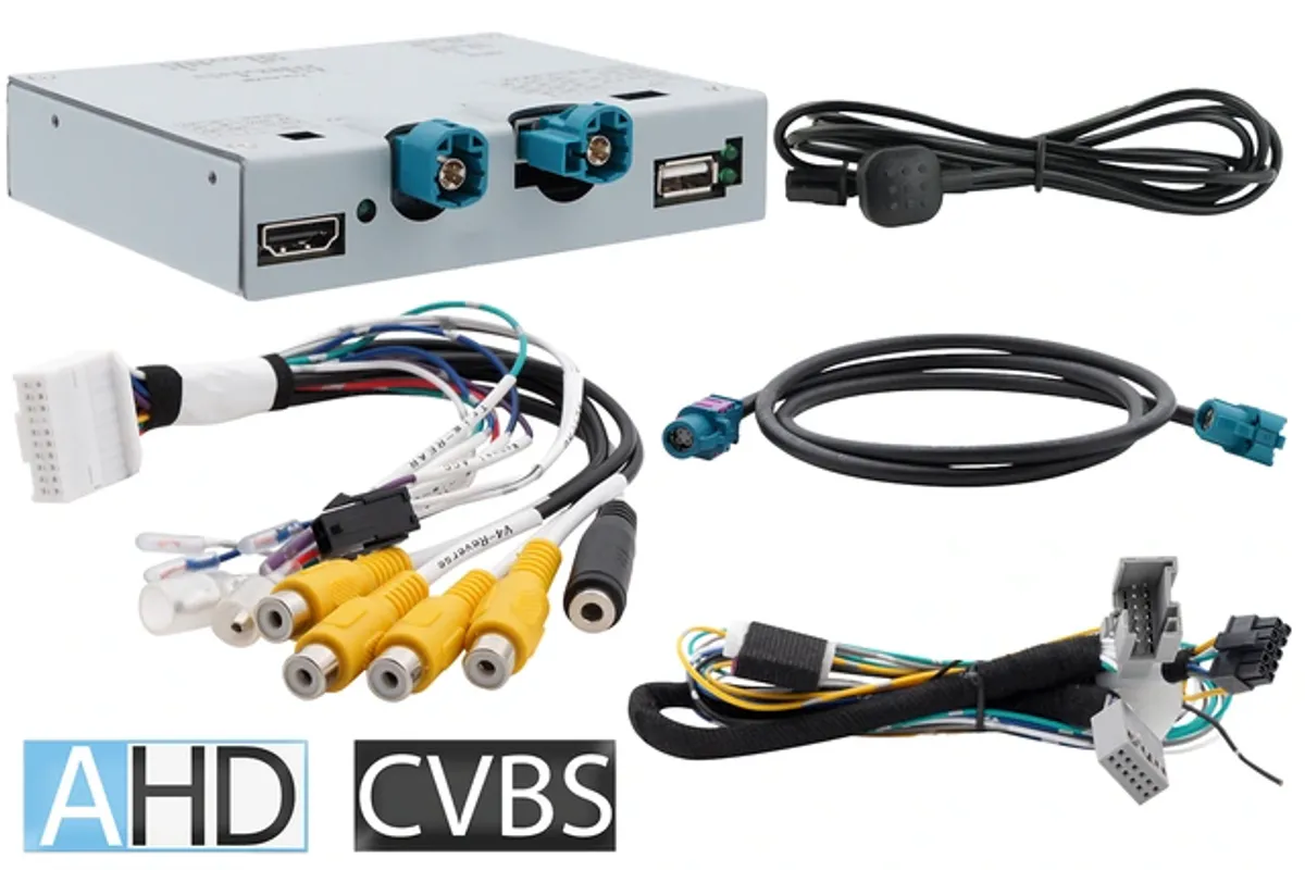 CAS HDVMIB100 ryggekameraadapter AHD/CVBS VAG MIB2+/MIB3 med HDMI