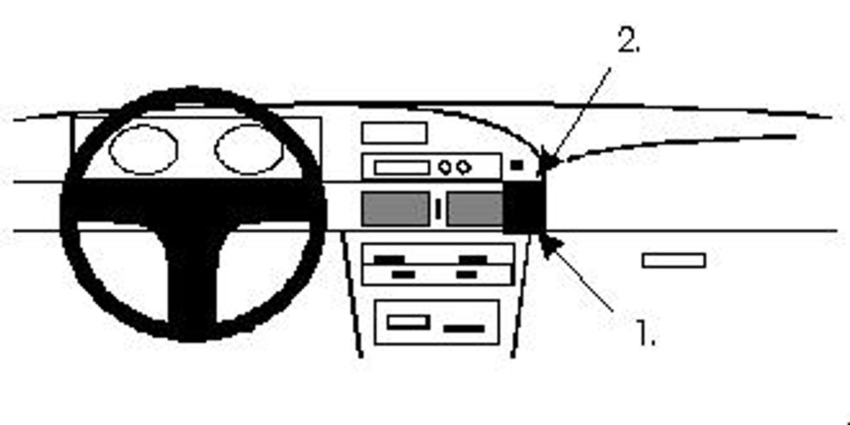 Brodit ProClip 851857 Toyota Corolla 1988-1992 Vinklet