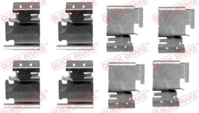 Hovedbilde Quick Brakes 109-1298 Monteringssett klosser foran/bak.