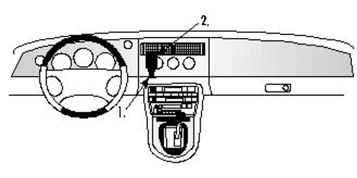 Brodit ProClip 852429 Jaguar XK-Serie 1997-2006 Senter